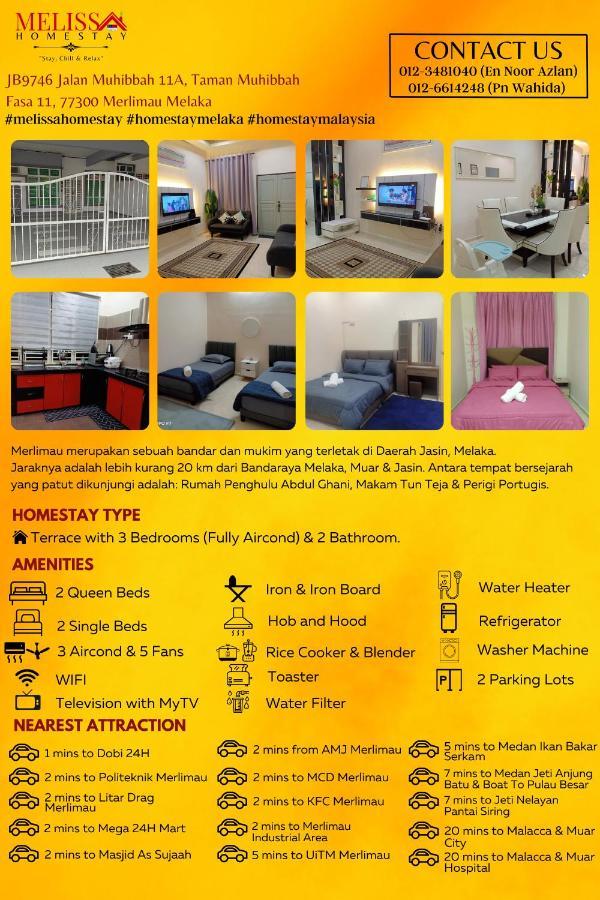 Melissa Homestay Merlimau Exterior photo